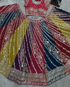 Dazzling Multi-Panel Faux Georgette Lehenga Choli for Sangeet & Weddings