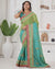Royal Chinon Silk Embroidered Saree with Heavy Codding Border