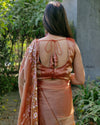 Radiant Emerald Sheer Barbari Silk Saree – Party & Festive Glamour