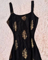 Sleeveless Foil Leaf Print Rayon Daily Wear Kurti