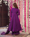 Regal Chinon Anarkali Suit with Digital Bandhani Dupatta