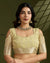 Soft Tissue Linen Silk Saree with Gota-Patti Checks