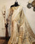 Gold Zari Woven Assam Silk Saree with Geometric Temple Border